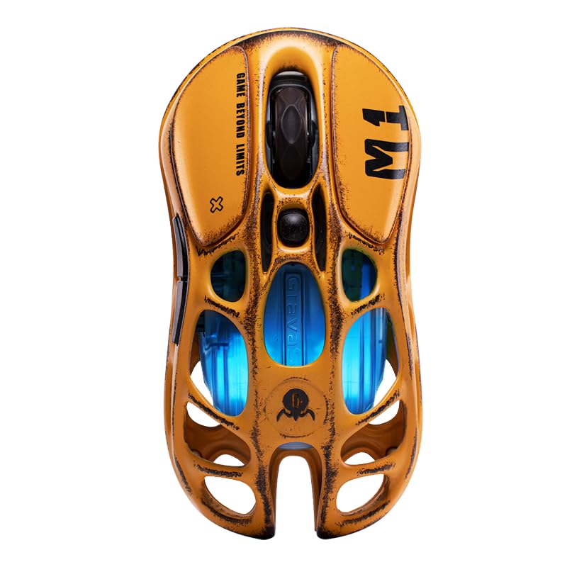 GravaStar Mercury M1 Pro Wireless Gaming Mouse (Battle-Worn Silver)
